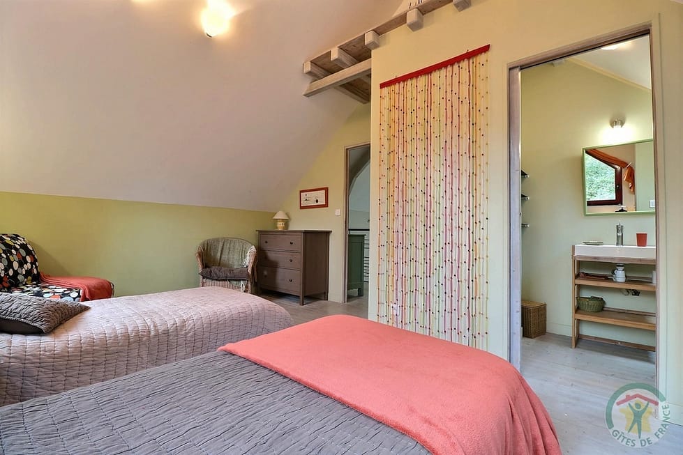 lit chambre location vacances cancale