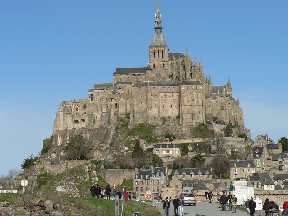 mont saint michel vue bas